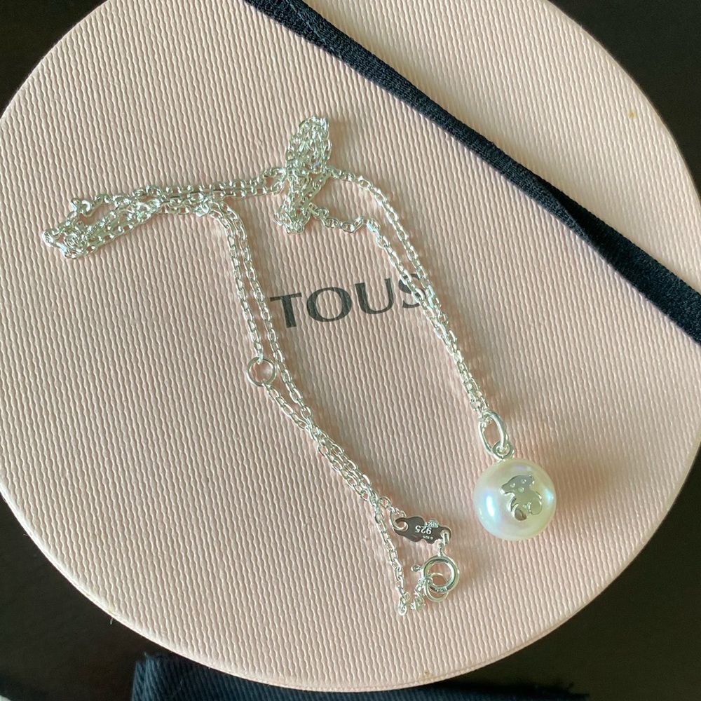 Tous Sterling Silver Pearl Necklace